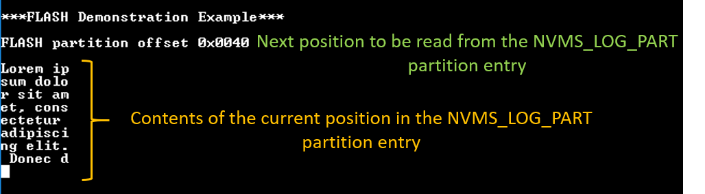 'Debugging messages for NVMS Operations'