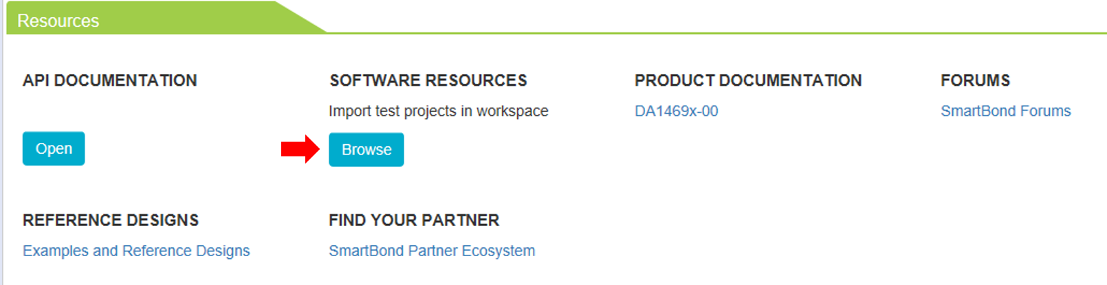 'Open Project Browser'