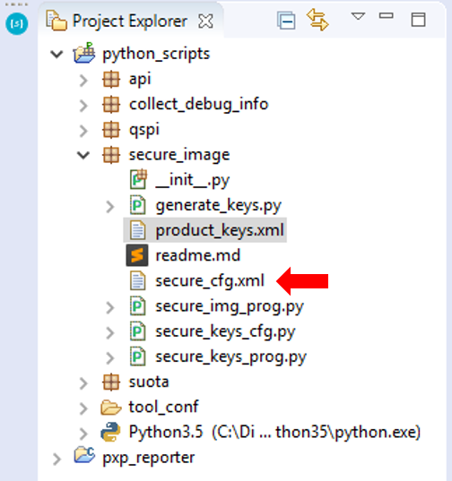 'Keys Configuration XML File'