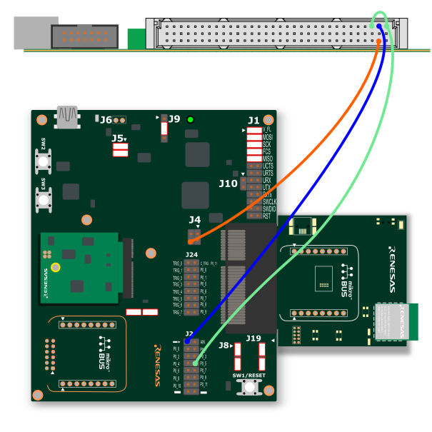 DA14535MOD Pro kit connection