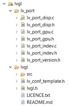 LVGL Folder Structure