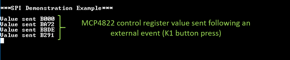 'Debugging Messages Indicating the Status of an SPI Operation'