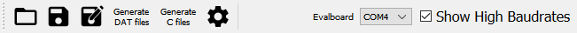 Application toolbar