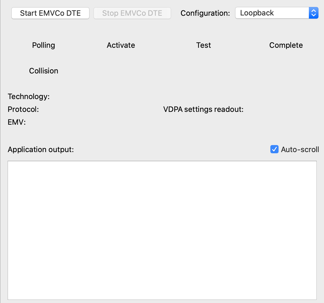 EMVCo application view