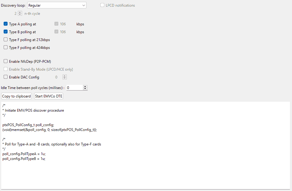 Polling configuration view